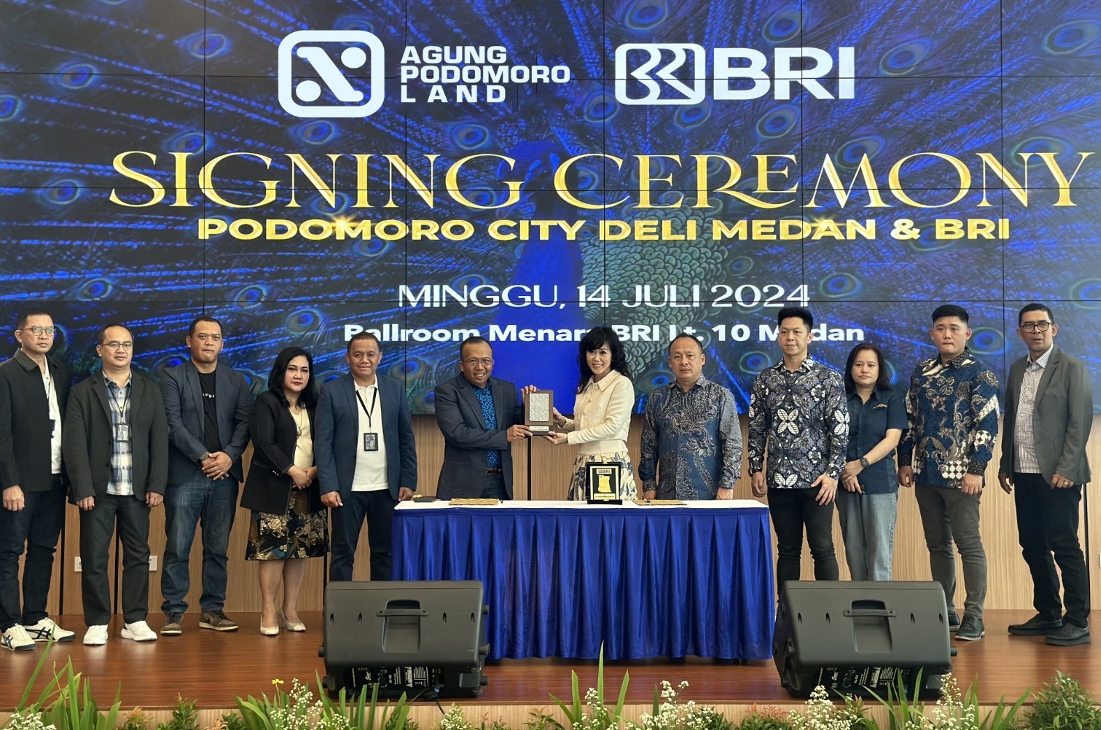 BANK BRI & PODOMORO CITY DELI MEDAN MENDATANGANI PERJANJIAN KERJASAMA PEMBIAYAAN KEPEMILIKAN APARTEMEN 